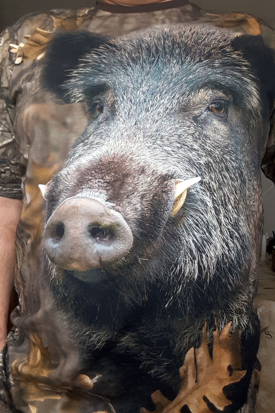 Customer photo review of Tricou Vanatoare din Bumbac Porc Salbatic DGT -  Maneca Scurta