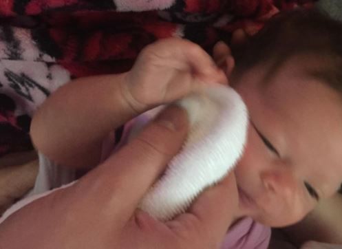 Customer photo review of DELUXE Baby Bamboo Washcloths