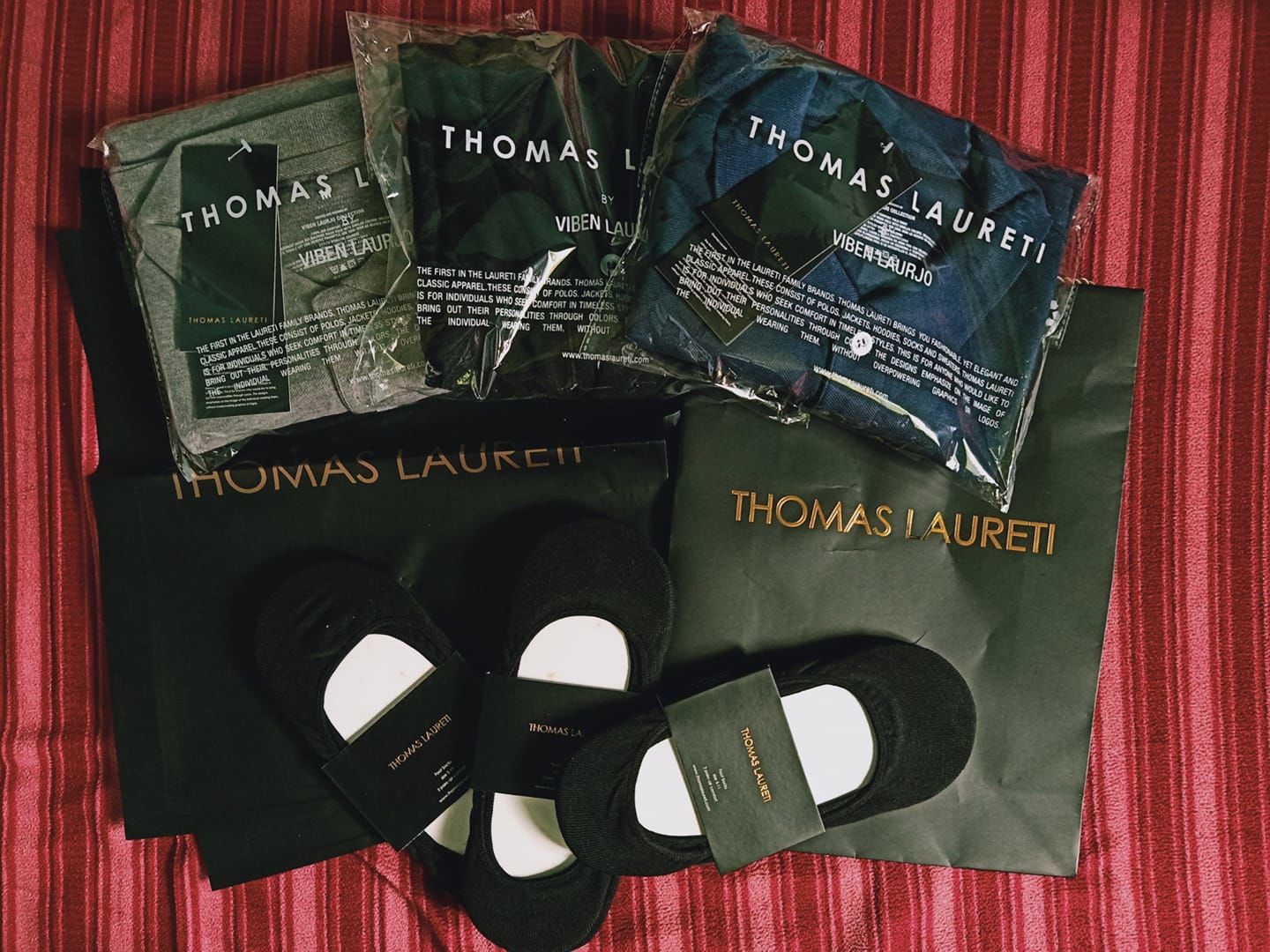 Customer photo review of Men's Thomas Laureti Black Polo Shirt
