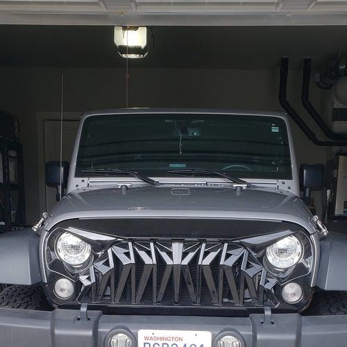 Customer photo review of Locking Hood Catch Kit for 07-18 Jeep Wrangler JK/ JKU