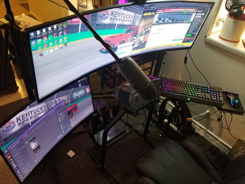 Customer photo review of Simulator Single Monitor Stand