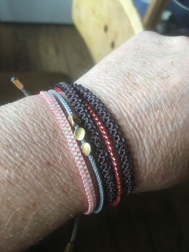 Customer photo review of Tibetisches Glücksarmband und Kupferperlen