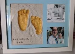 Customer photo review of Baby Handprint Footprint Keepsake Kit
