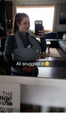 Customer photo review of Baby Wrap Carrier (40% OFF NOW!)