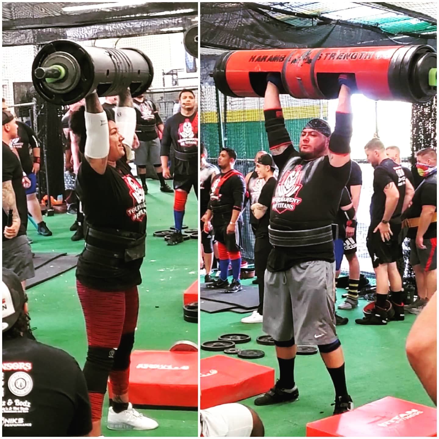 Customer photo review of Strength Shop Thor Knee Sleeves - Double Ply - Black