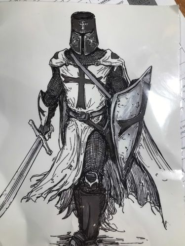 Tatouage Temporaire Templier Croix Templiers