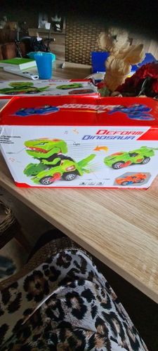 Customer photo review of Transforming Dinosaur LED Car
