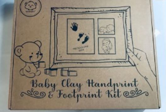 Customer photo review of Baby Handprint Footprint Keepsake Kit