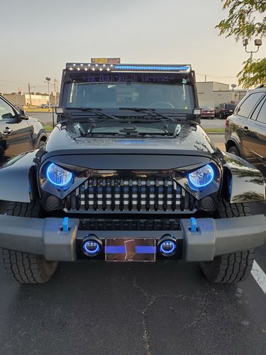 Customer photo review of Thin Blue Line American Flag Insert