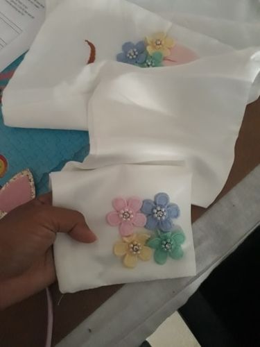 Customer photo review of Unicorn Tulle Rainbow Dress Set with a hairband and Wings