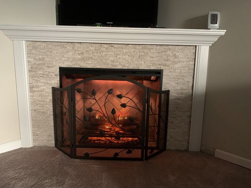 Customer photo review of Dimplex Revillusion Portrait 36 inch Built-In Electric Firebox | Herringbone Brick