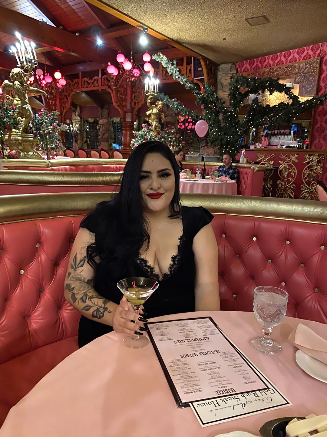 Customer photo review of Baudelaire Wiggle Dress in Black