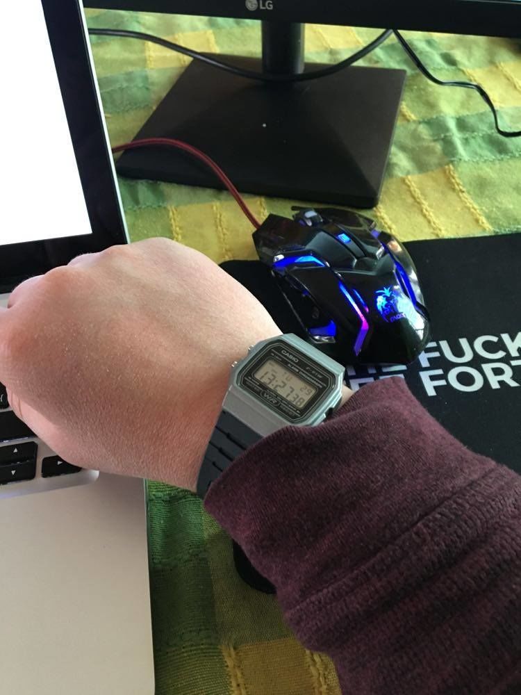 Customer photo review of Reloj Casio Vintage F-91WM-1BDF Gris/Negro