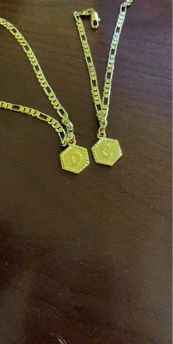 Customer photo review of Letter Initial Anklet