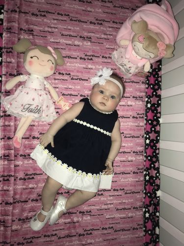 Customer photo review of Personalized Leyadoll Doll Backpack (Strawberry) - 2 Skin Tones