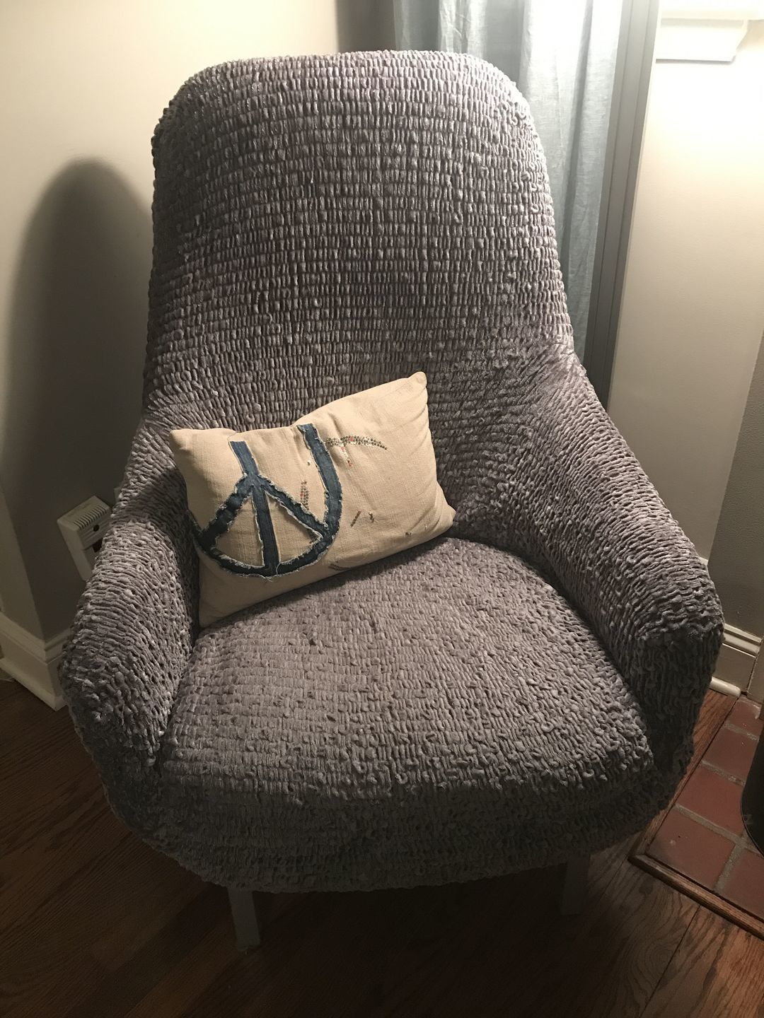 Customer photo review of Arm Chair - Grey Velvet