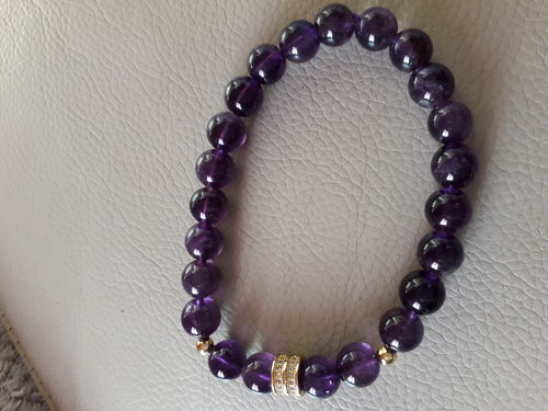 Customer photo review of BRACELET AMÉTHYSTE "No Stress"