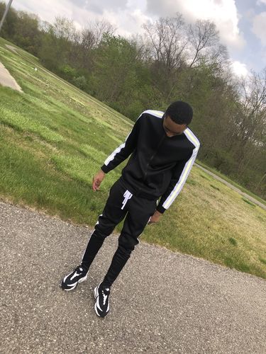 Customer photo review of Reflective Tape Track Jacket Black (1A1-550)