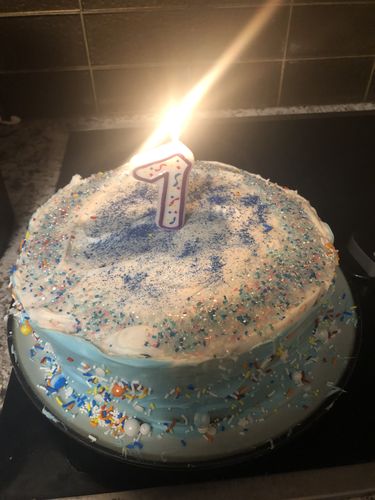 Customer photo review of SAPPHIRE BLUE PRISM POWDER®