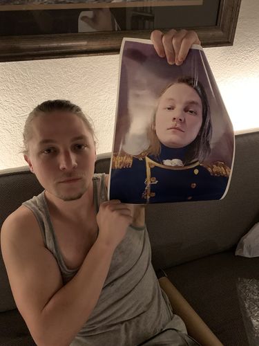 Customer photo review of The Admiral - Custom Poster