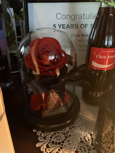 Customer photo review of Mini Everlasting Rose - Red