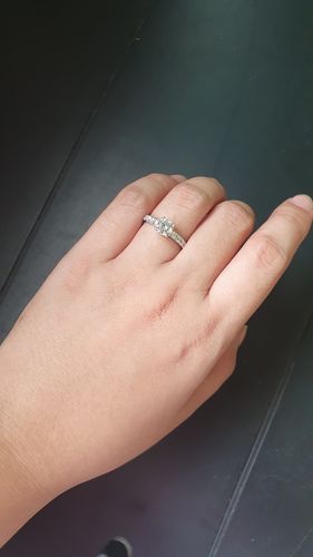 Customer photo review of 1ct Porto Engagement Ring