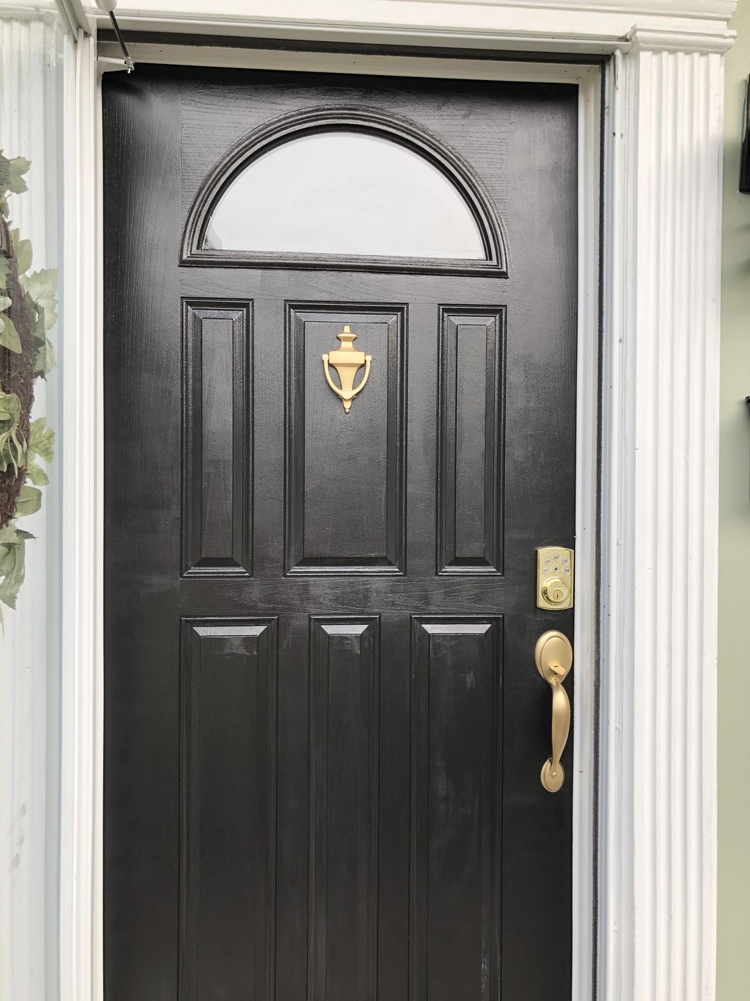 Customer photo review of Clear 1 Lite Glass and Frame Kit (Fanlite 22" x 10" Glass Size)