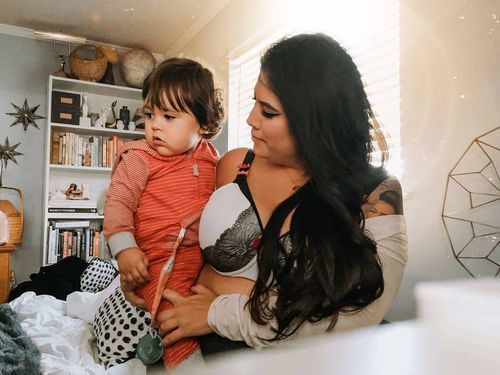 Customer photo review of Mia Maternity and Nursing Bra