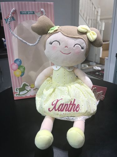 Customer photo review of Personalized Gloveleya Spring Girl Doll With Gift Bag - 5 Colors