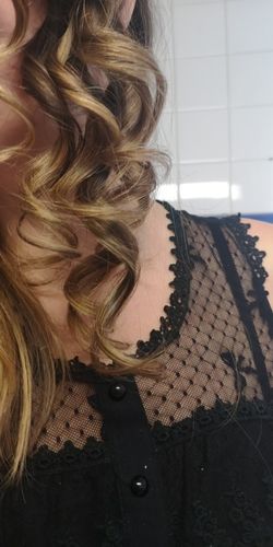 Customer photo review of Wireless Automatic Hair Curler