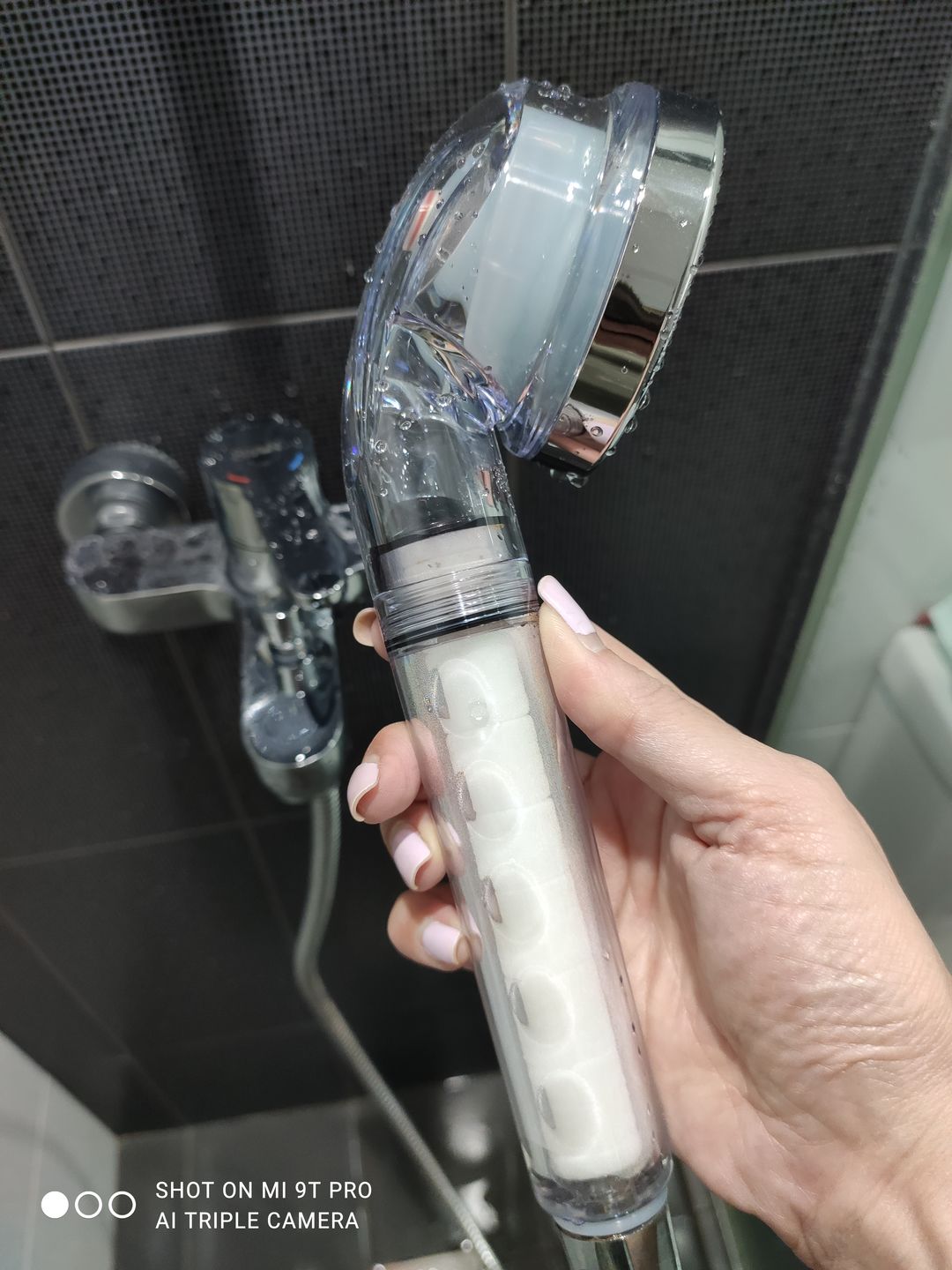 Customer photo review of Bodyluv Vita Puresome Shower Head (compatible with vita pure filter)