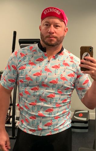 Customer photo review of Flamingo Short Sleeve Cycling Jersey