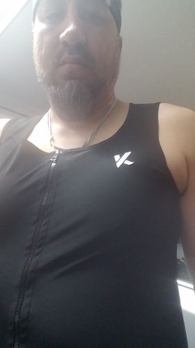 Customer photo review of Men's Zipper Heat Trapping Sweat Vest