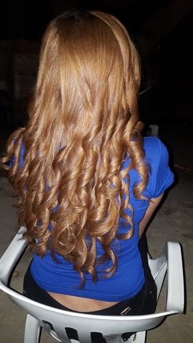 Customer photo review of Wireless Automatic Hair Curler