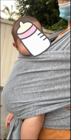 Customer photo review of Baby Wrap Carrier (40% OFF NOW!)