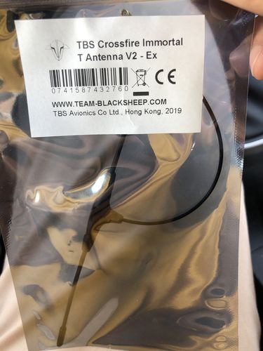 Customer photo review of TBS Team BlackSheep CrossFire Immortal T Antenna V2 Extended