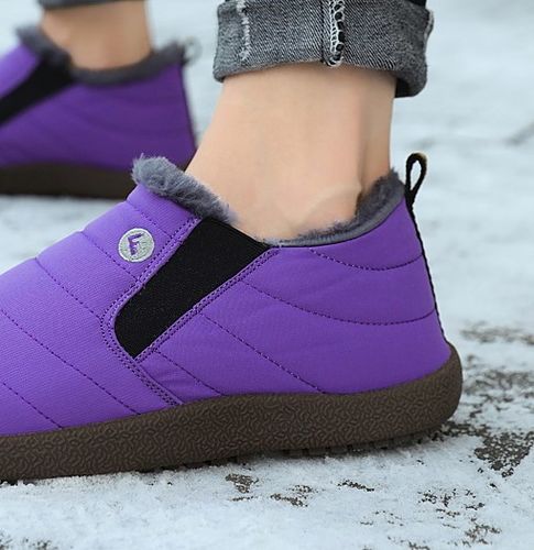 Customer photo review of lazzy Women's cotton shoes low cut snow boots