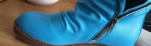 Customer photo review of Fashion Chunky Boots