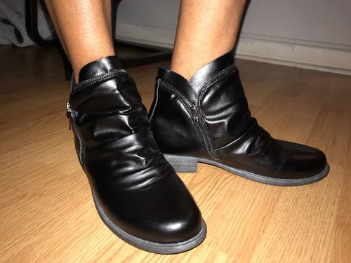 Customer photo review of Fashion Chunky Boots