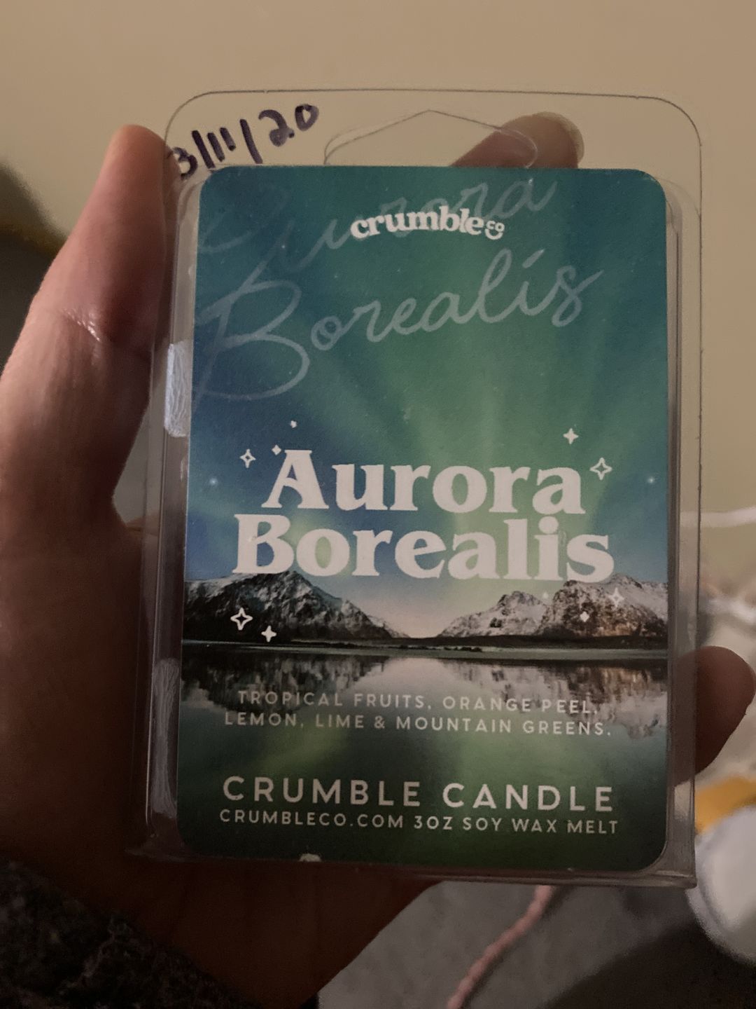 Customer photo review of Aurora Borealis Wax Melts