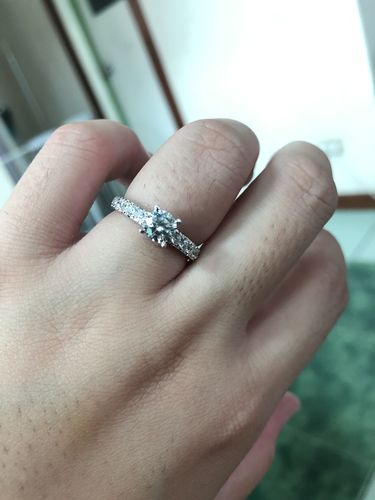 Customer photo review of 1ct Porto Engagement Ring