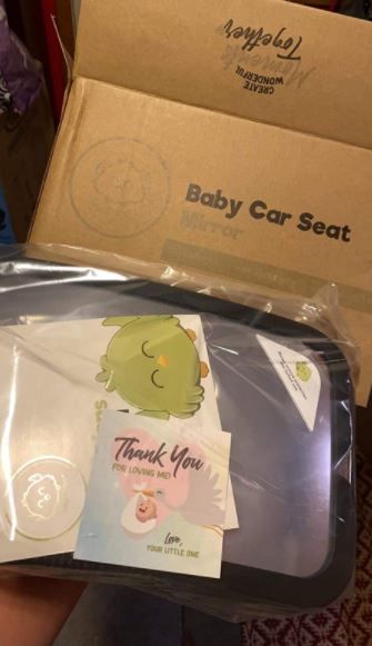 Customer photo review of Baby Car Mirror For Rear Facing Infant Car Seat