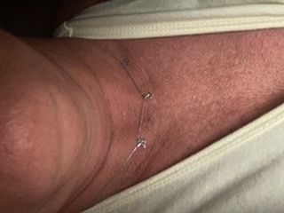 Customer photo review of Letter Name Necklace -14k Gold.