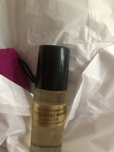 Customer photo review of Baccarat Rouge 540 Type Body Oil -Unisex