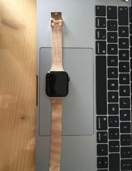 Customer photo review of Milanese Thin Watchband Strap