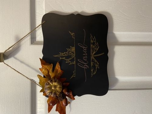 Customer photo review of Oh My Gourd Mesh Stencil 8.5x11