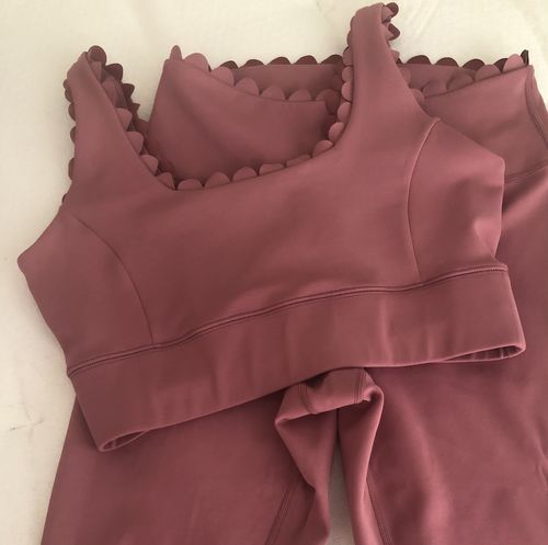 Customer photo review of Scallop Legging - Dark Blush