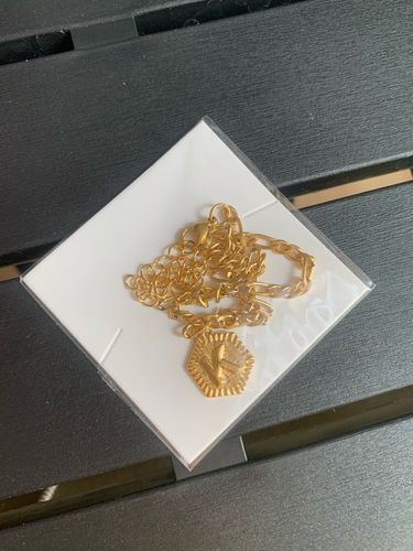 Customer photo review of Letter Initial Anklet