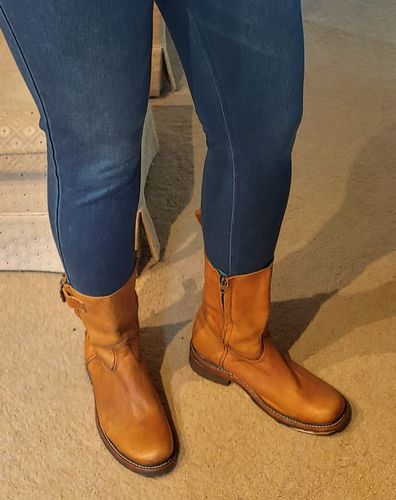 Customer photo review of No.0030 HIGHWAY side zip boot Caisson Tan