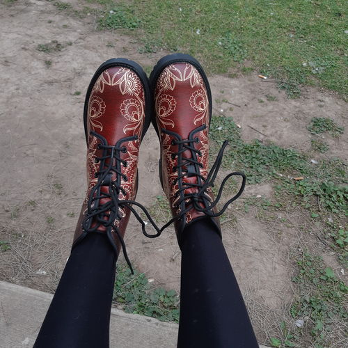 Customer photo review of Paisley Handcrafted Boots